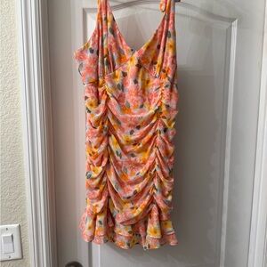 Lily Rose Pink and Orange Floral Mini Dress